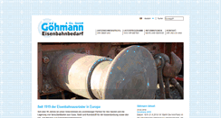 Desktop Screenshot of goehmann.com